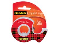 Plakband Scotch 600 19Mmx15M Crystal Clear + Handafroller