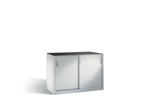 schuifdeurkast,HxBxD 1000x1600x600mm,romp RAL7035,front RAL7035