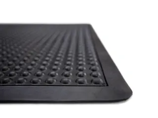 werkplek-vloerbedekking,enkele mat,HxLxB 13x900x600mm,rubber,genopt - 3