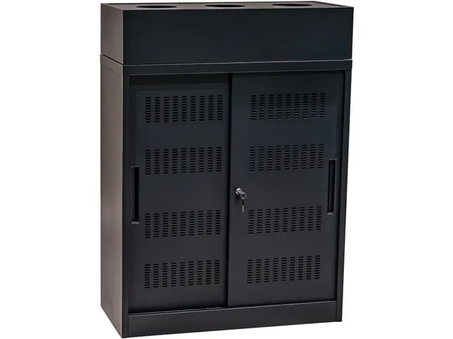 Euroseats Schuifdeurkast 105x90x40cm Zwart