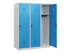 schoollocker,HxBxD 1530x1200x500mm,3vak,vak B 400mm,draaigrendel