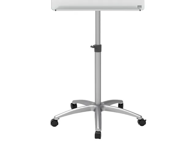 Chevalet mobile Nobo en verre blanc brillant 70x100cm