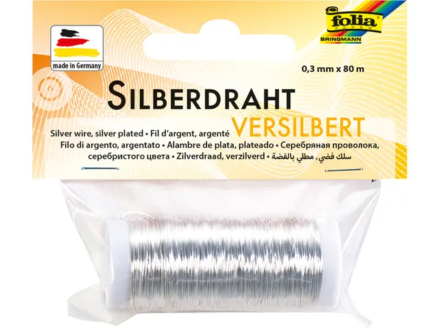 Zilverdraad Folia 0.3mmx80m