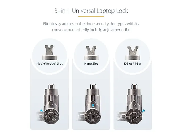25-Pack Universeel Laptop Kabelslot 2 Meter