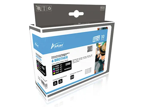 Astar Brother LC3213VALDR DCPJ/MFCJ Inkt CMYK Rebuilt set van 4