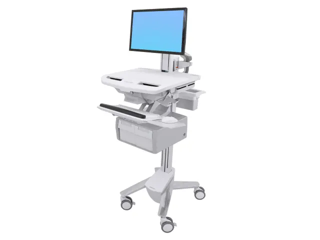 Medische Trolley StyleView wagen met LCD-draaipunt 2 hoge lades 2x1