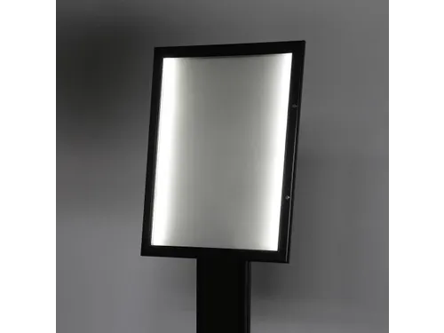 Menustandaard LED Verlicht Zwart 4xA4