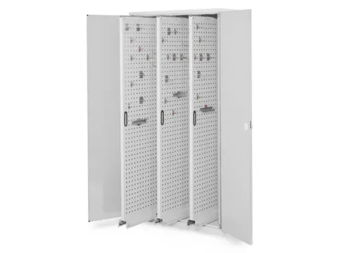 verticale kast,HxBxD 1950x1000x600mm,dubbele vleugeldeur,RAL5010