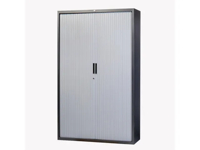 Claudius Plus roldeurkast 145x120x45cm aluminium (Ral9006)