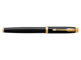 Rollerpen Parker IM Black Lacquer GT Finish Fijn Zwarte inkt - 4