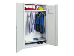 Garderobekast Hxbxd 1800x1000x500mm 1vak Staal Romp Ral7035