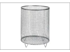 Afvalbak Draadgaas 118 Liter Vloeropstelling Draadgaasbodem Verzinkt