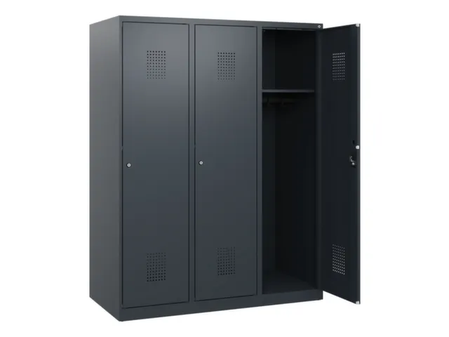 schoollocker,HxBxD 1530x1200x500mm,3vak,vak B 400mm,cil.-slot