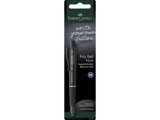Balpen Faber-Castell Polyball View op blister - 2