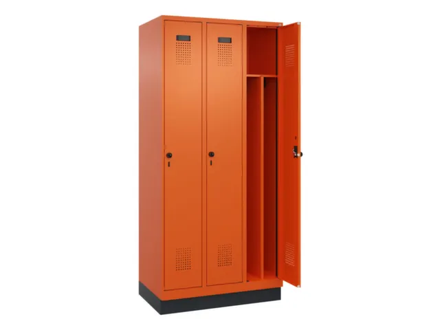locker voor scheiding van kleding,HxBxD 1950x900x500mm,3vak