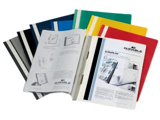 Snelhechtmap Durable Duraplus A4+ blauw - 3