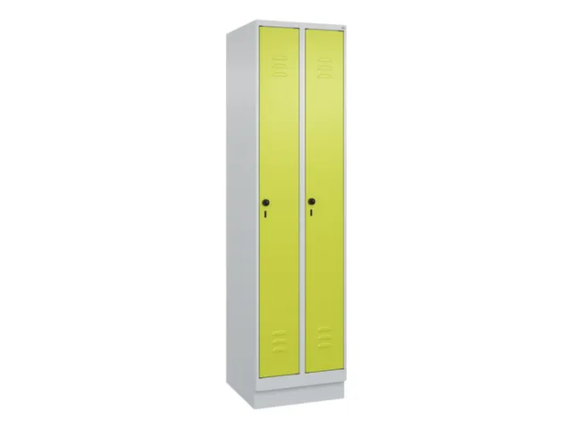 locker,HxBxD 1950x500x500mm,2vak,vak B 250mm,draaigrendel,sokkel