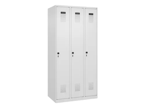 locker,HxBxD 1850x900x500mm,3vak,vak B 300mm,draaigrendel