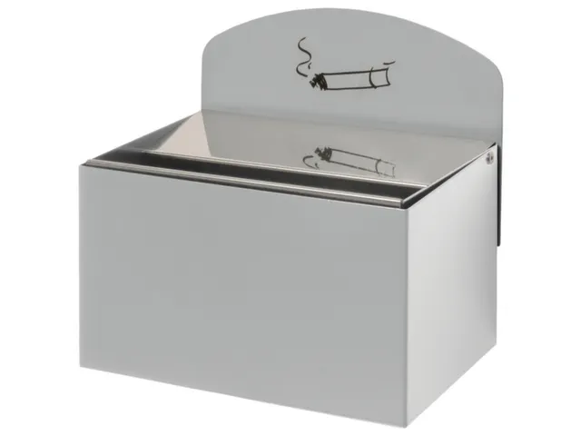 Wandasbak 87x140x98mm Achterwand Verzinkt Plaatstaal Zilverkleurig