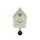 Wandklok NeXtime Twitter 21,5x41,5 cm olijfgroen