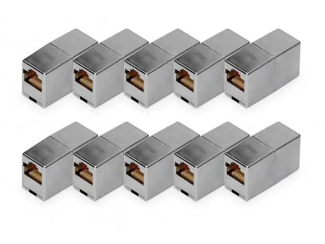 Modulaire koppeling CAT 5e afgeschermd RJ45 naar RJ45 10 stuks