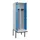PBM-locker met bank,HxBxD 2120x600x815mm,2vak,vak B 300mm,draaigrendel
