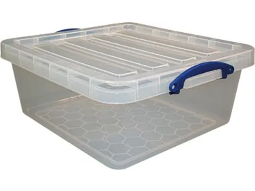 Opbergdoos 31.5 Liter Transparant Stapelbaar
