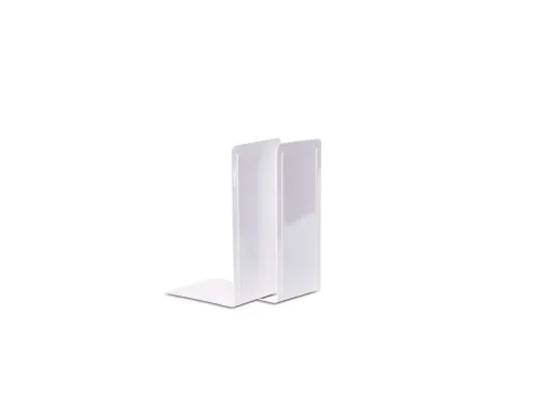 Boekensteun MAUL Pro 140x120x240mm set 2 staal wit