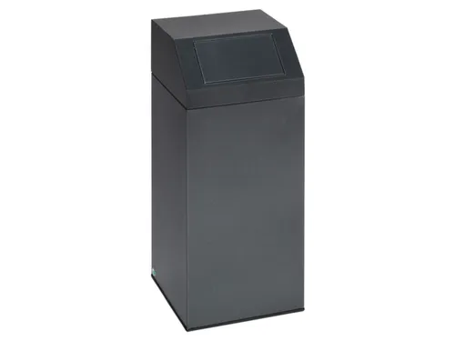 Afvalverzamelaar 76 Liter 890x380x380mm Sticker Metaal Antiekzilver