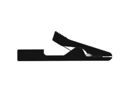 Geisoleerde Mini Krokodillenklem / Zwart (MA1)