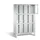 lockerkast 1850x1190x500mm 4x3 vakken Cilinderslot Poten, RAL7035