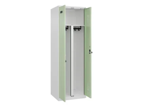 PBM-locker,HxBxD 1850x600x500mm,2vak,vak B 300mm,draaigrendel