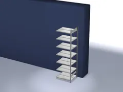 dossierstelling,aanbouwveld,HxBxD 2350x760x635mm,vaklast 90kg