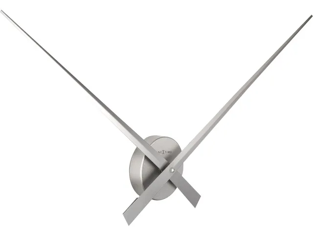Horloge murale NeXtime Hands Ø85cm aluminium/argent
