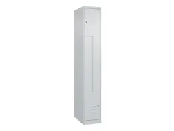 Z-garderobekast,HxBxD 1850x300x500mm,vak B 150/300mm,cil.-slot