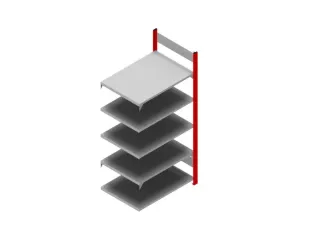 dossierstelling,aanbouwveld,HxBxD 1750x760x635mm,vaklast 90kg - 1