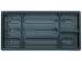 1500 E-S L ES module leeg,310x157,5x42mm,onderverdeeld