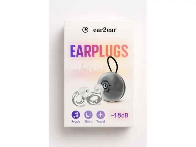 Earplug ear2ear 18dB zilver