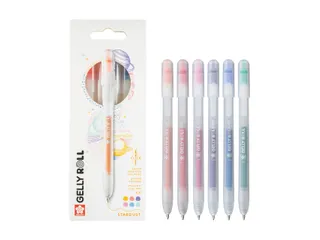 Gelschrijver Sakura Gelly Roll Stardust 08 klikfunctie set à 6 kleure - 5