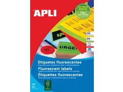 Apli Etiketten Fluorescerend 99.1x67.7mm Geel