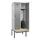locker met bank,HxBxD 2120x800x815mm,2vak,vak B 400mm,draaigrendel
