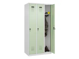 locker,HxBxD 1850x900x500mm,3vak,vak B 300mm,draaigrendel