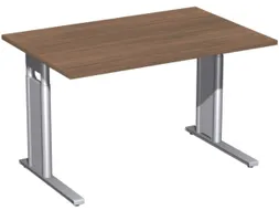 In hoogte verstelbaar bureau,HxBxD 680-820x1200x800mm,blad notenboom