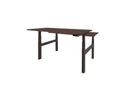 Dextro Plus Duo Zit-sta Bureau Elektrisch 140x80 Logan 25mm Zwart