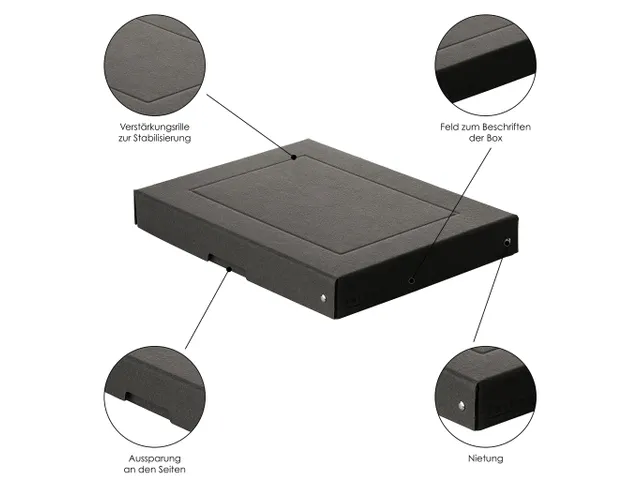 PureBox Black A4 40mm