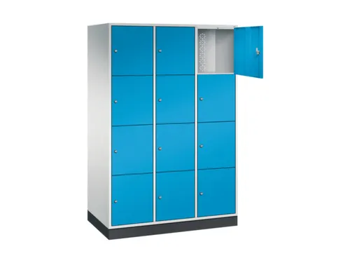 grootvolume-lockersysteem,RAL 7035/RAL 5012,HxBxD 1950x1220x500mm