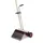 Staand blik met bezem,met straatbezem,steekplaat HxBxD 190x410x385mm