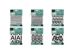 Zelfklevende letters (10mm) zwart