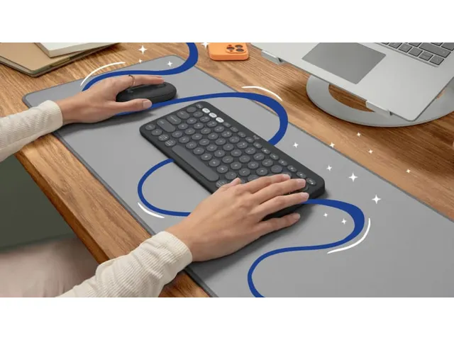 Logitech Pebble Keys 2 K380s draadloos toetsenbord QWERTY US Grafiet