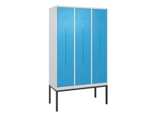 Z-garderobekast,HxBxD 2120x1200x500mm,vak B 200/400mm,cil.-slot - 1